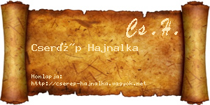 Cserép Hajnalka névjegykártya